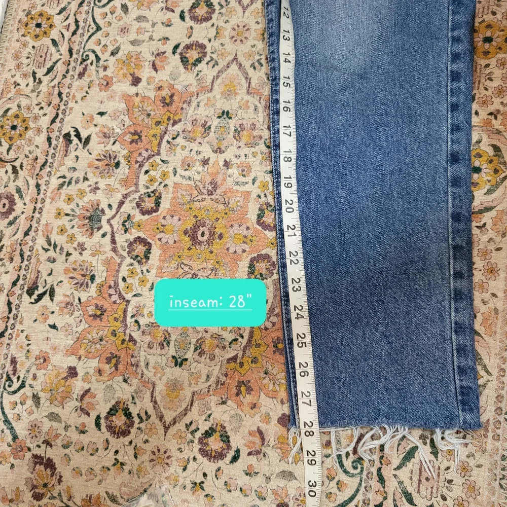 🌜LUCKY BRAND | High Rise Mom Jean Drew | Button Fly | Raw Ankle Hem | size 2/26